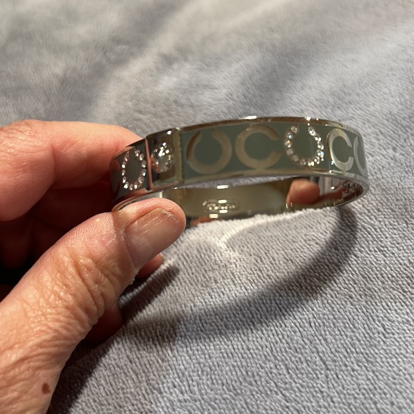 Authentic COACH bangle bracelet with gray C’s and some bling on C’s used… - Picture 11 of 11